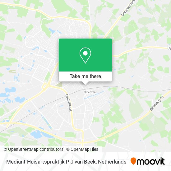 Mediant-Huisartspraktijk P J van Beek map