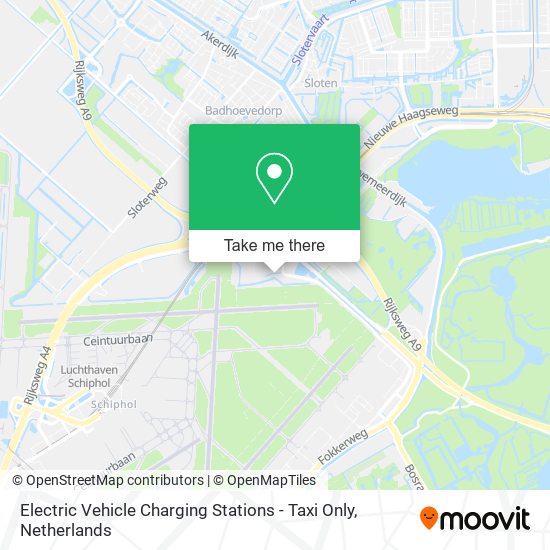 Electric Vehicle Charging Stations - Taxi Only Karte