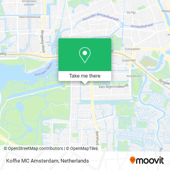 Koffie MC Amsterdam map
