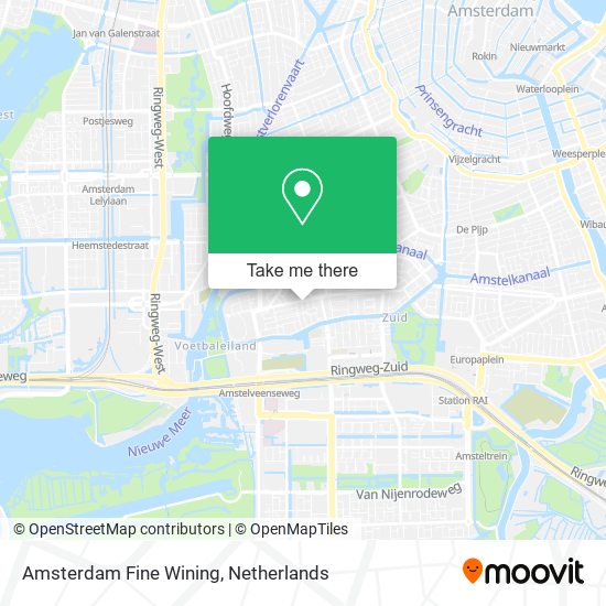 Amsterdam Fine Wining map