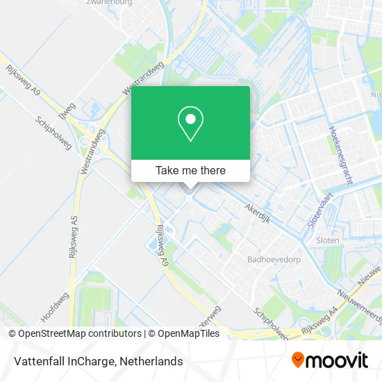 Vattenfall InCharge map
