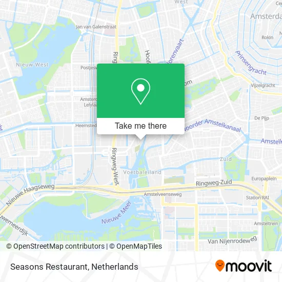 Seasons Restaurant map