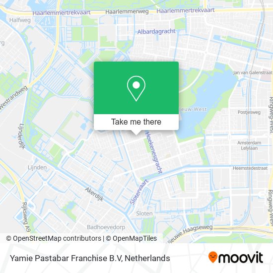 Yamie Pastabar Franchise B.V map