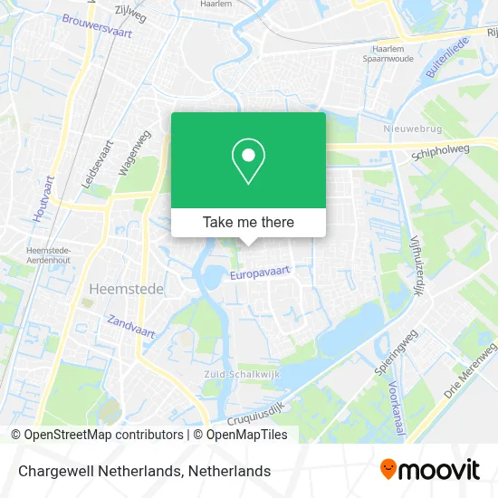 Chargewell Netherlands map