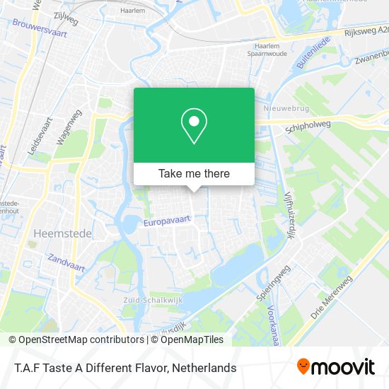 T.A.F Taste A Different Flavor map