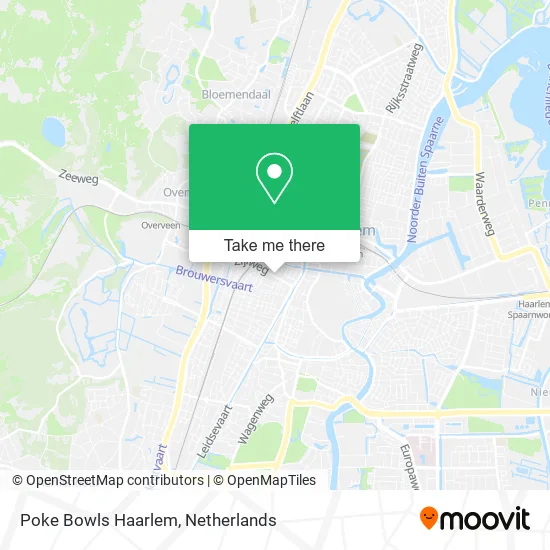 Poke Bowls Haarlem map