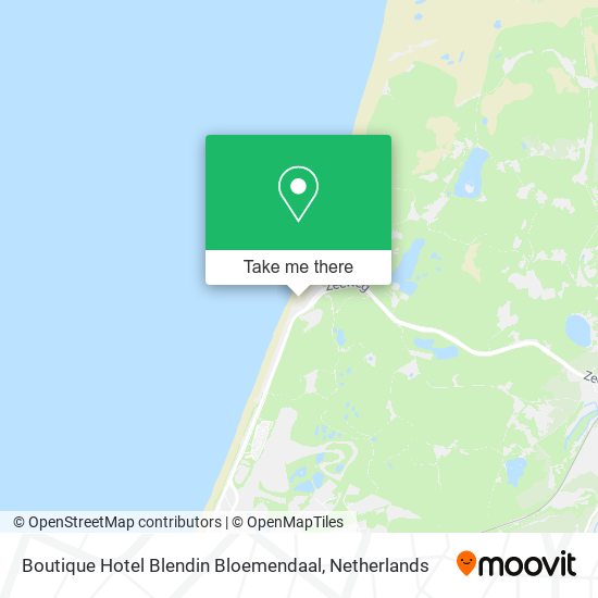 Boutique Hotel Blendin Bloemendaal map