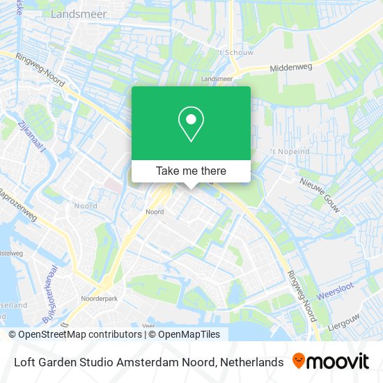 Loft Garden Studio Amsterdam Noord Karte