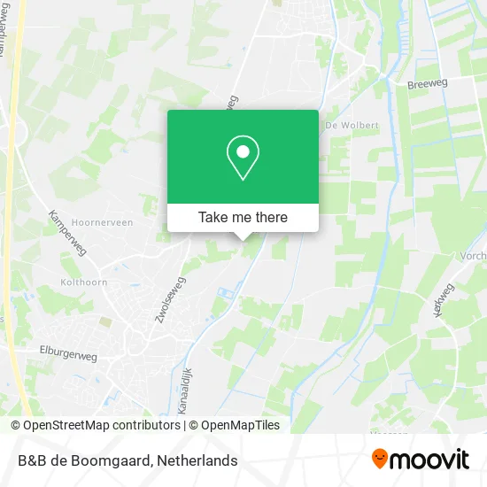 B&B de Boomgaard map