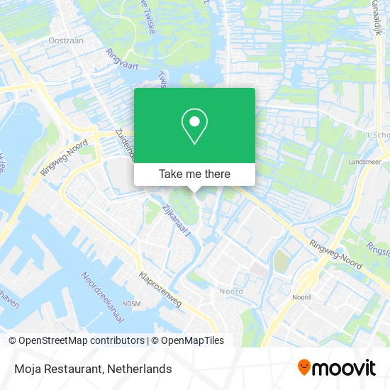 Moja Restaurant map