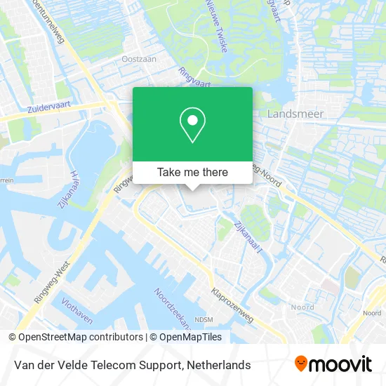 Van der Velde Telecom Support map