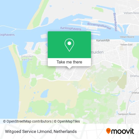 Witgoed Service IJmond map