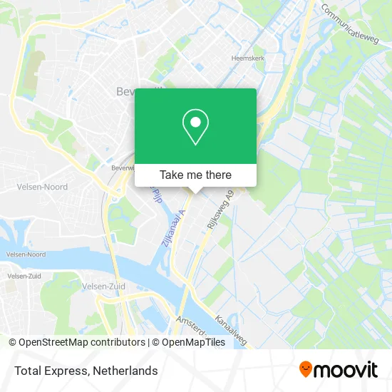 Total Express map