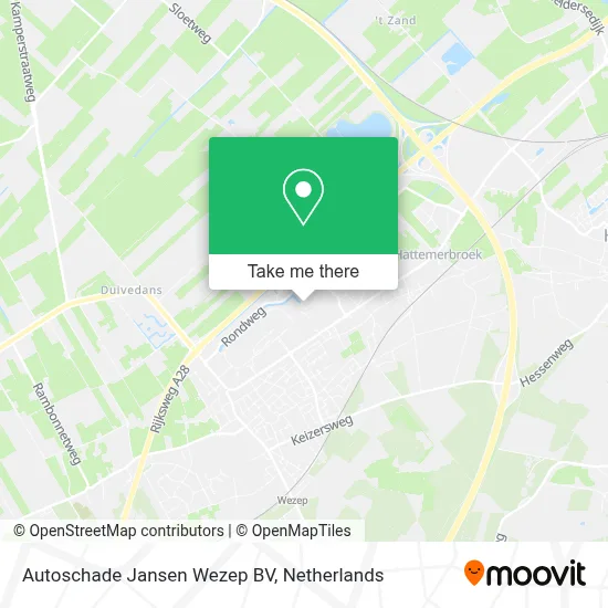 Autoschade Jansen Wezep BV map