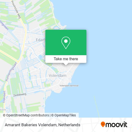 Amarant Bakeries Volendam map