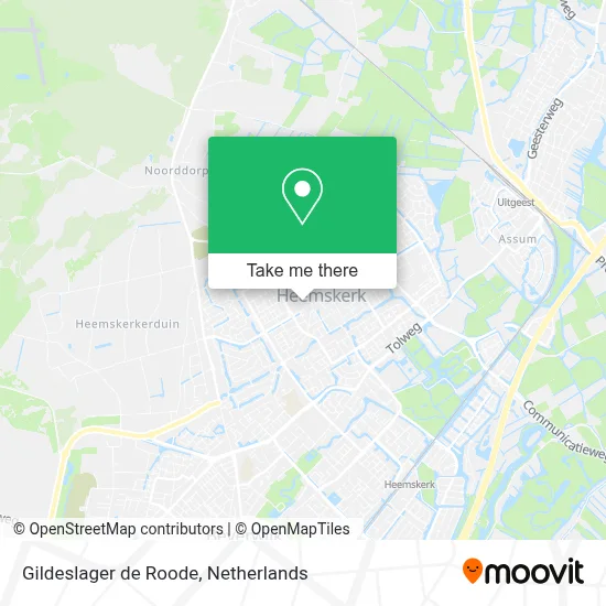 Gildeslager de Roode map