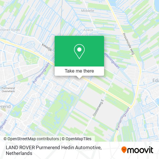 LAND ROVER Purmerend Hedin Automotive map