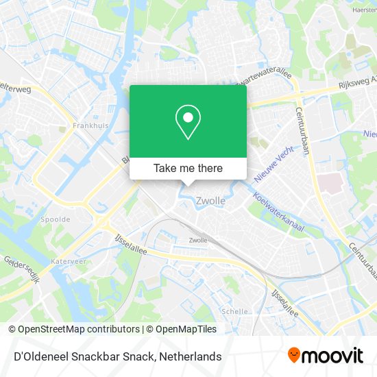 D'Oldeneel Snackbar Snack map