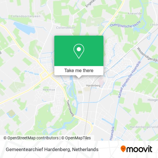 Gemeentearchief Hardenberg map