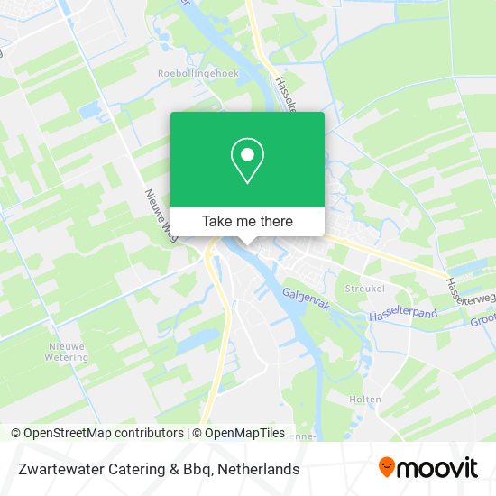 Zwartewater Catering & Bbq map
