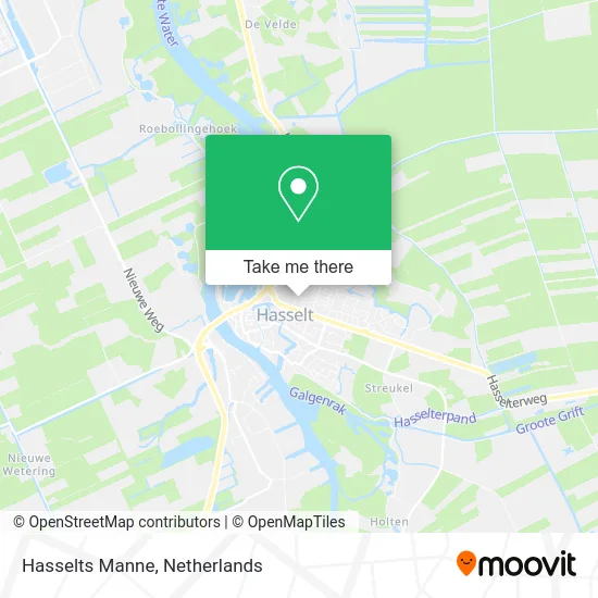 Hasselts Manne map