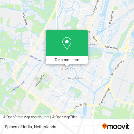 Spices of India map