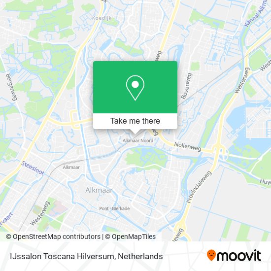 IJssalon Toscana Hilversum map