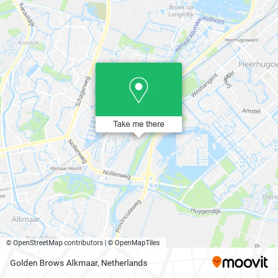 Golden Brows Alkmaar map