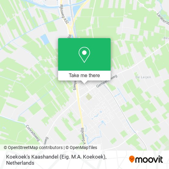 Koekoek's Kaashandel (Eig. M.A. Koekoek) map