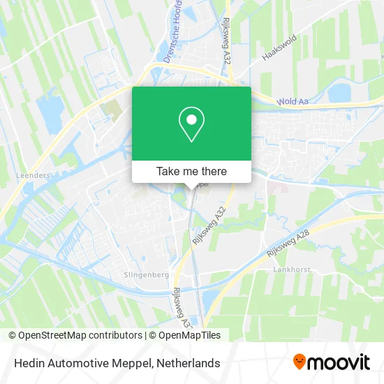 Hedin Automotive Meppel map