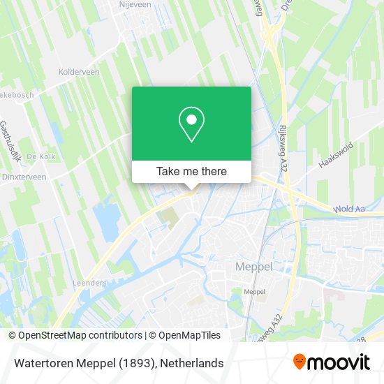 Watertoren Meppel (1893) map