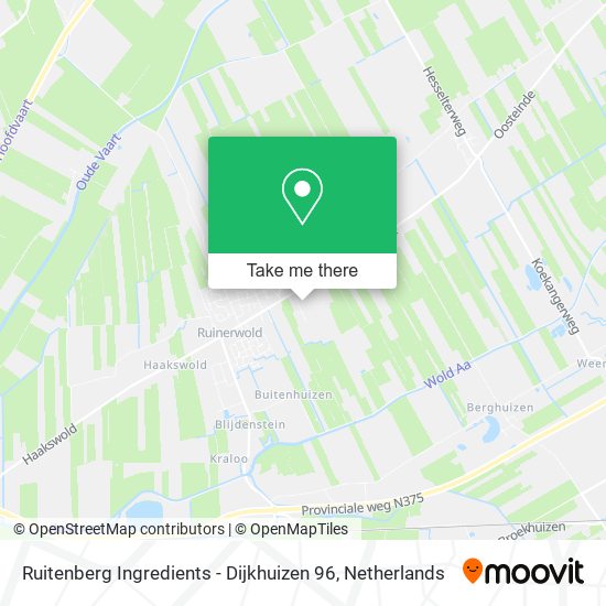 Ruitenberg Ingredients - Dijkhuizen 96 map