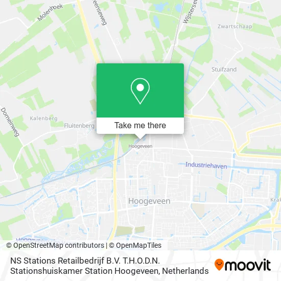 NS Stations Retailbedrijf B.V. T.H.O.D.N. Stationshuiskamer Station Hoogeveen map