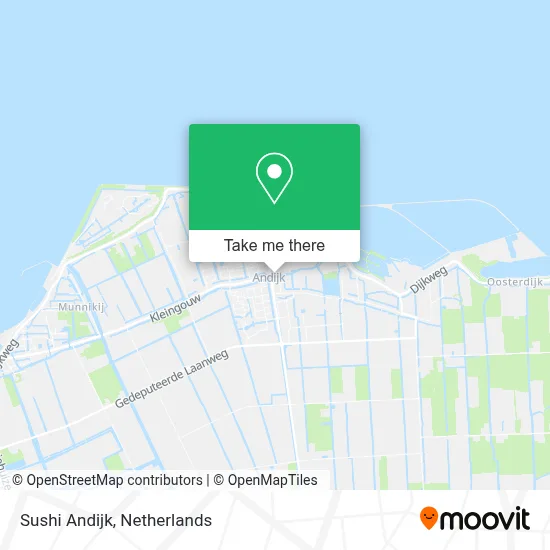 Sushi Andijk map