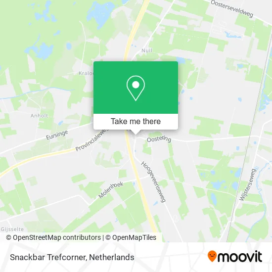 Snackbar Trefcorner map