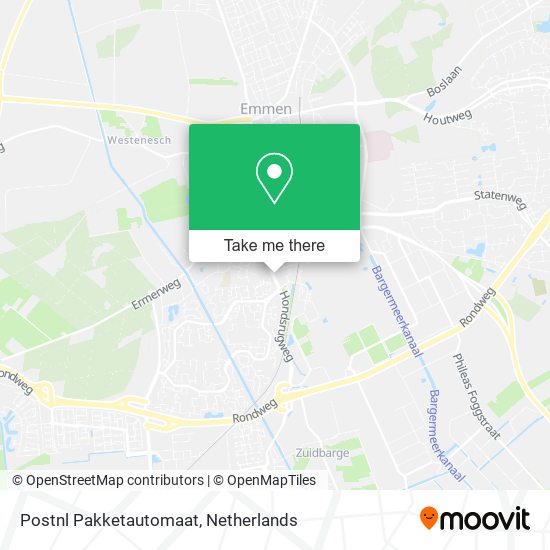 Postnl Pakketautomaat map