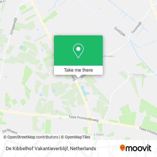 De Kibbelhof Vakantieverblijf map