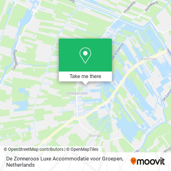 De Zonneroos Luxe Accommodatie voor Groepen map