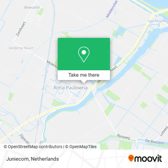 Juniecom map