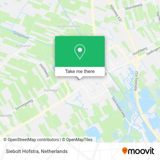 Siebolt Hofstra map