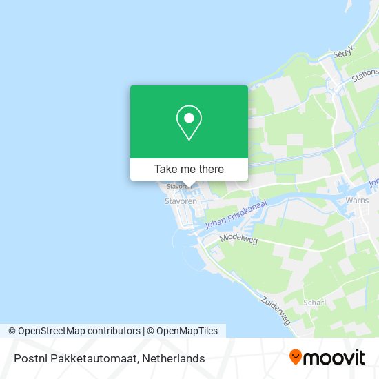 Postnl Pakketautomaat map