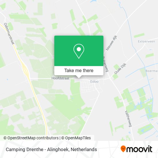 Camping Drenthe - Alinghoek map