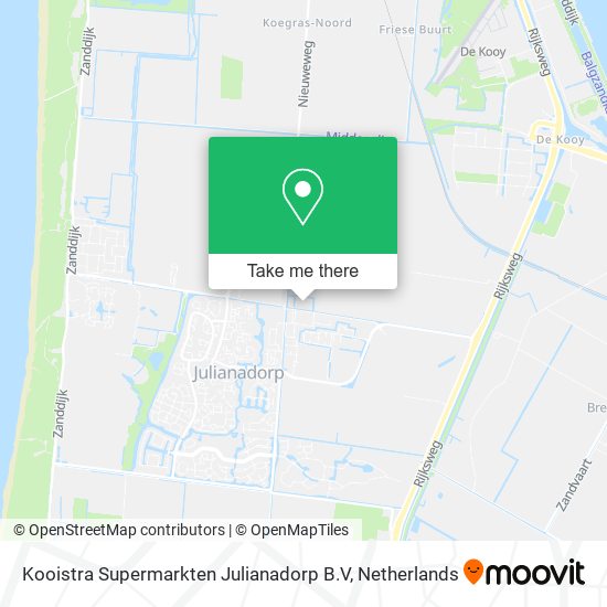 Kooistra Supermarkten Julianadorp B.V map