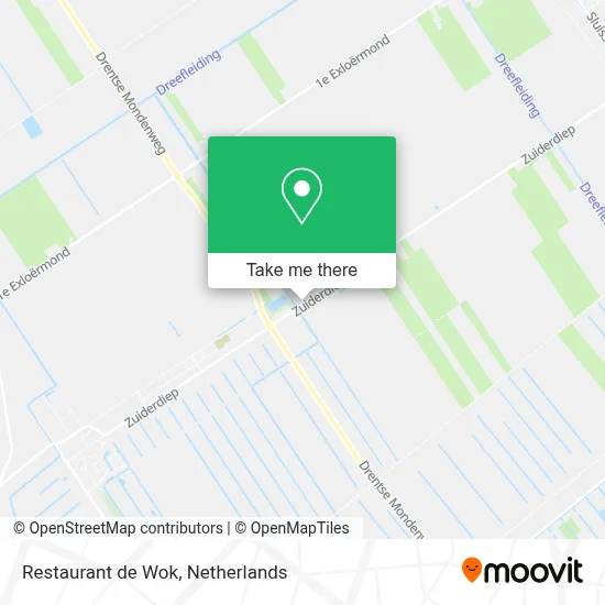 Restaurant de Wok map
