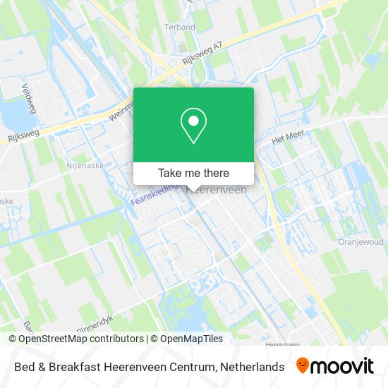 Bed & Breakfast Heerenveen Centrum map