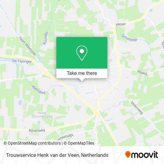 Trouwservice Henk van der Veen map