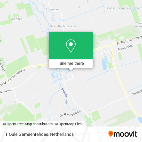 T Oale Gemeentehoes map