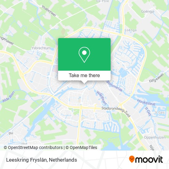 Leeskring Fryslân map