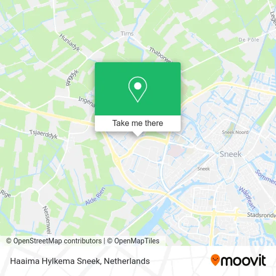 Haaima Hylkema Sneek map