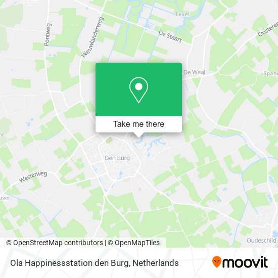 Ola Happinessstation den Burg Karte